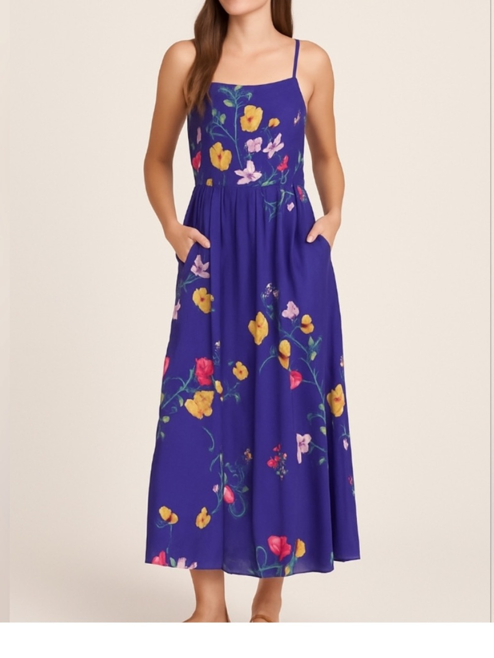 Floral Spaghetti Strap Romper
